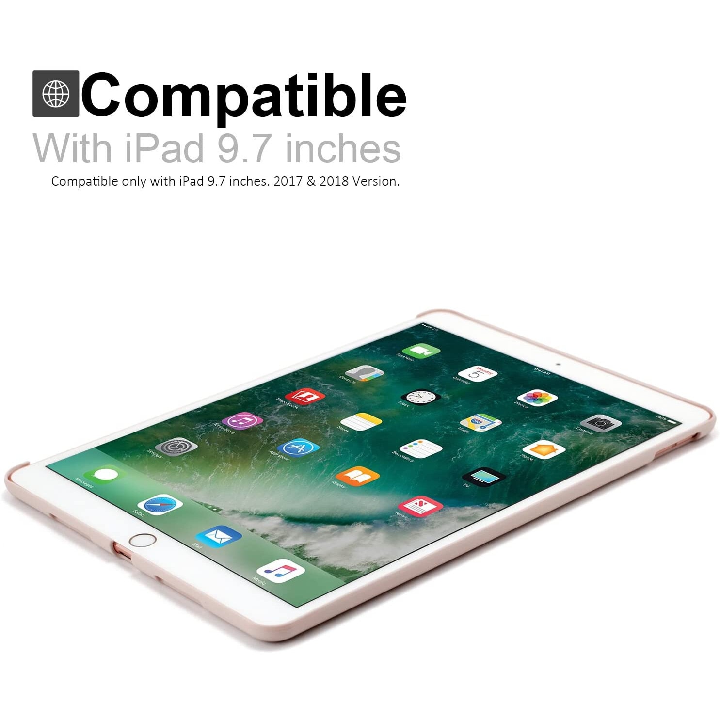 Husa pentru iPad 9.7 2018, KHOMO, Roz pal