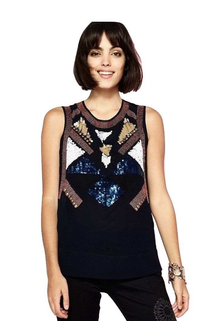 Tricou, Desigual 71B2GD7, Negru, 36