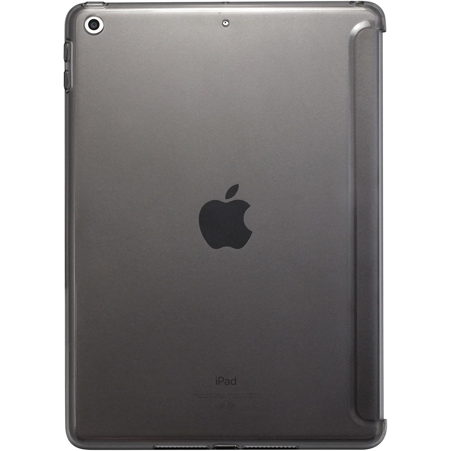 Husa de protectie pentru iPad 9.7 2017/2018, Khomo, Companion, Gri/Transparent