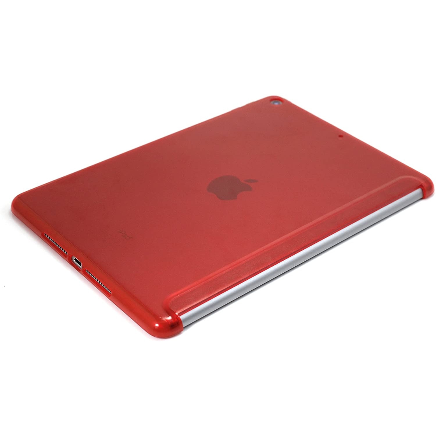 Husa de protectie pentru iPad 9.7 2017/2018, Khomo, Companion, Rosu/Transparent