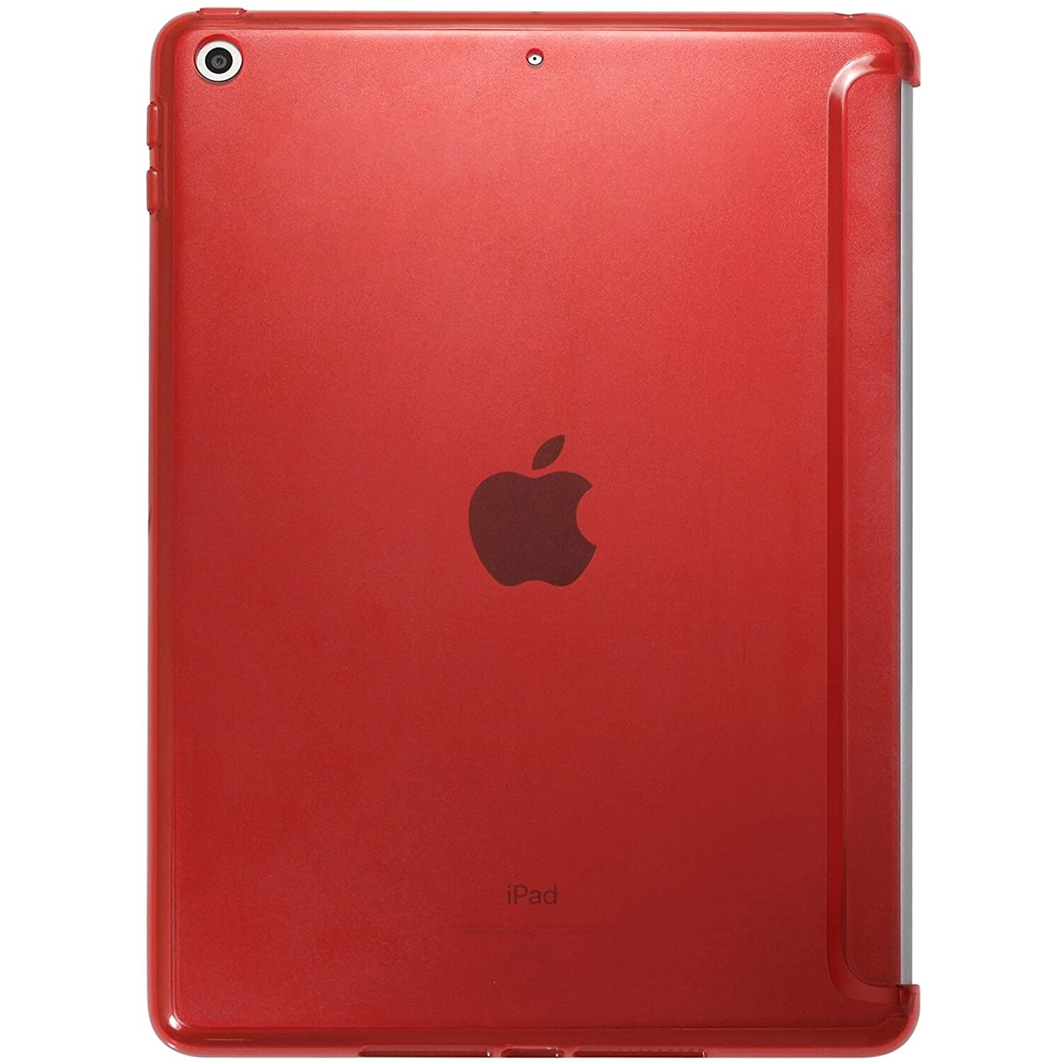 Husa de protectie pentru iPad 9.7 2017/2018, Khomo, Companion, Rosu/Transparent
