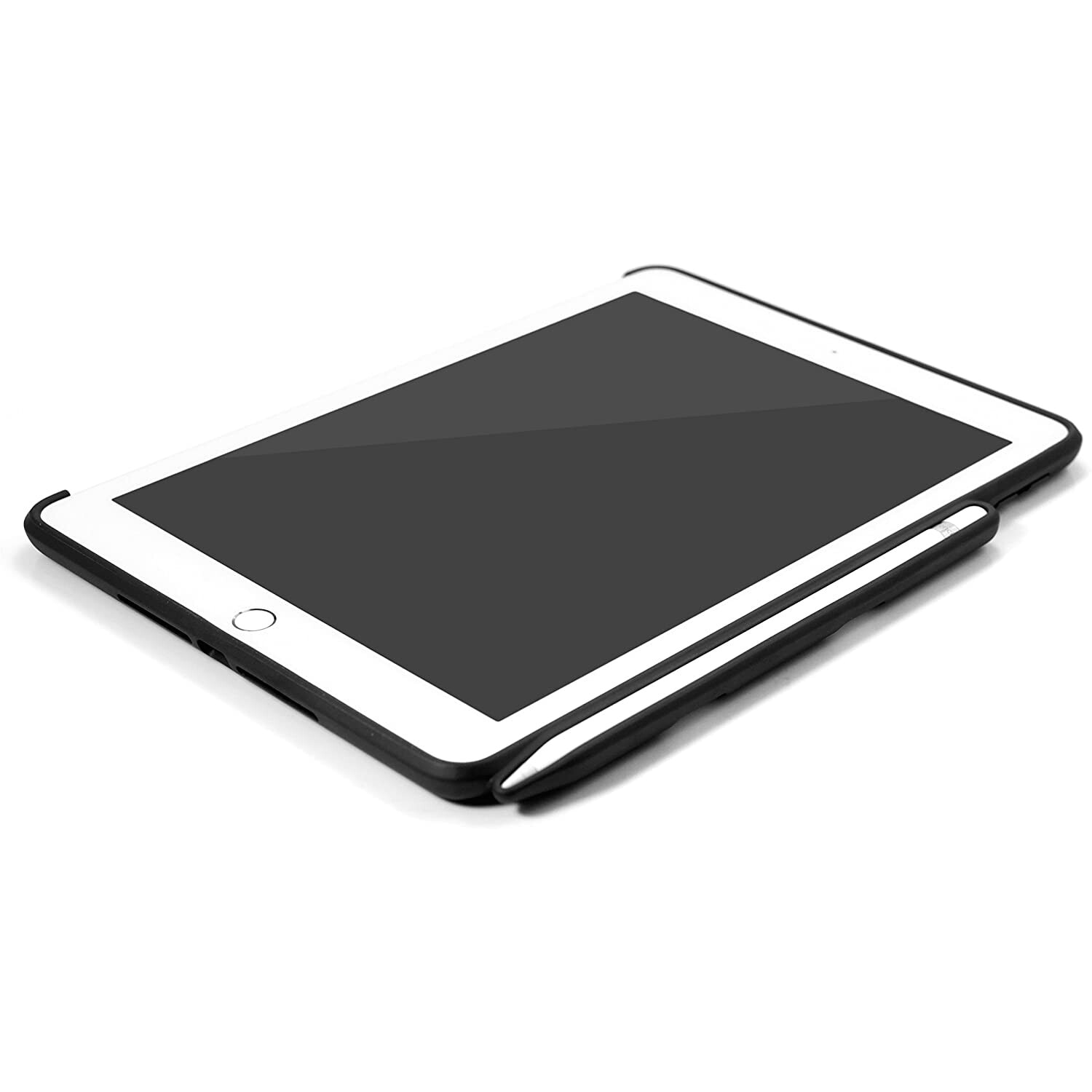Husa de protectie pentru iPad 9.7 2017/2018, Khomo, Suport pix, Piele, Negru