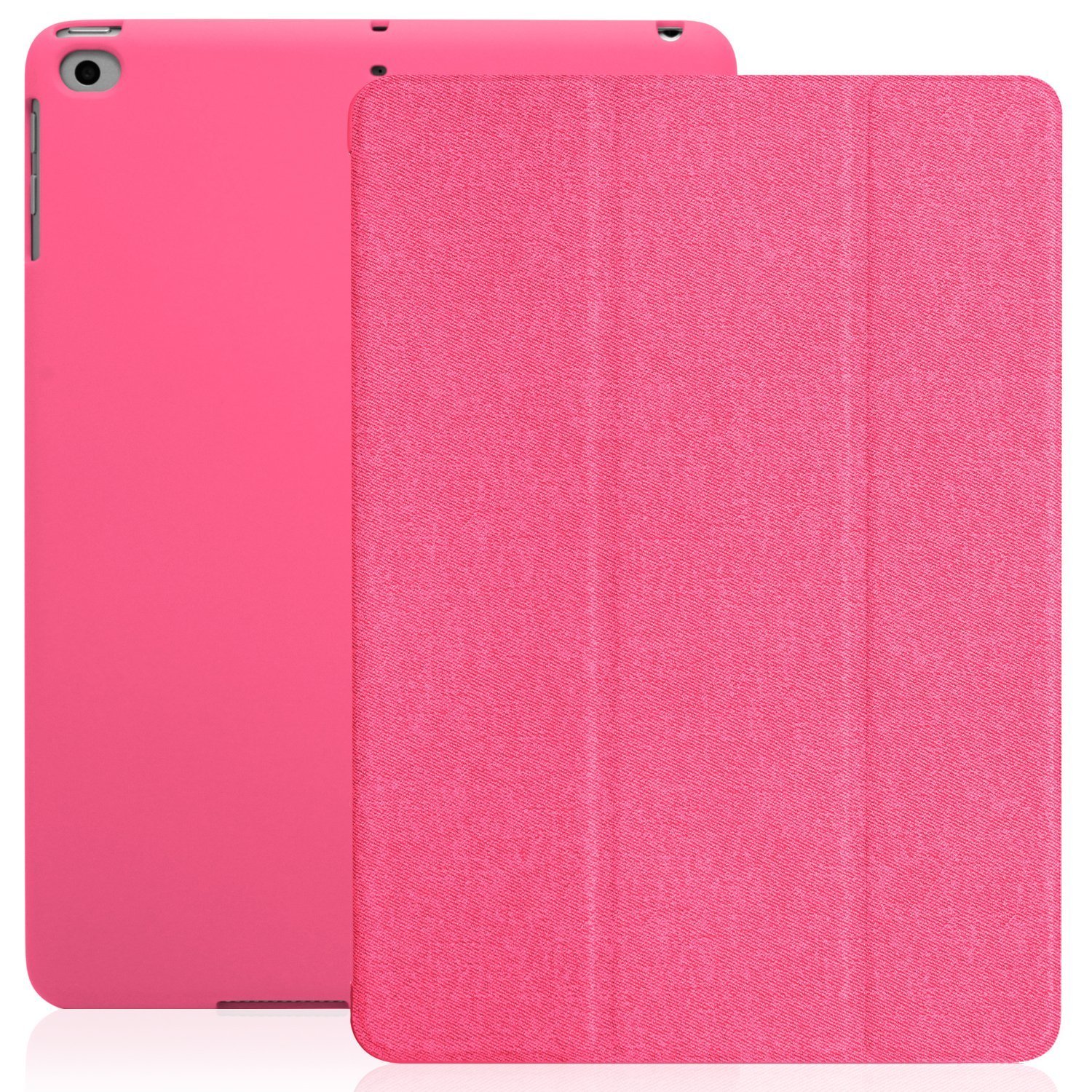 Husa de protectie iPad 9.7" 2017 KHOMO, Ultra subtire, Roz inchis