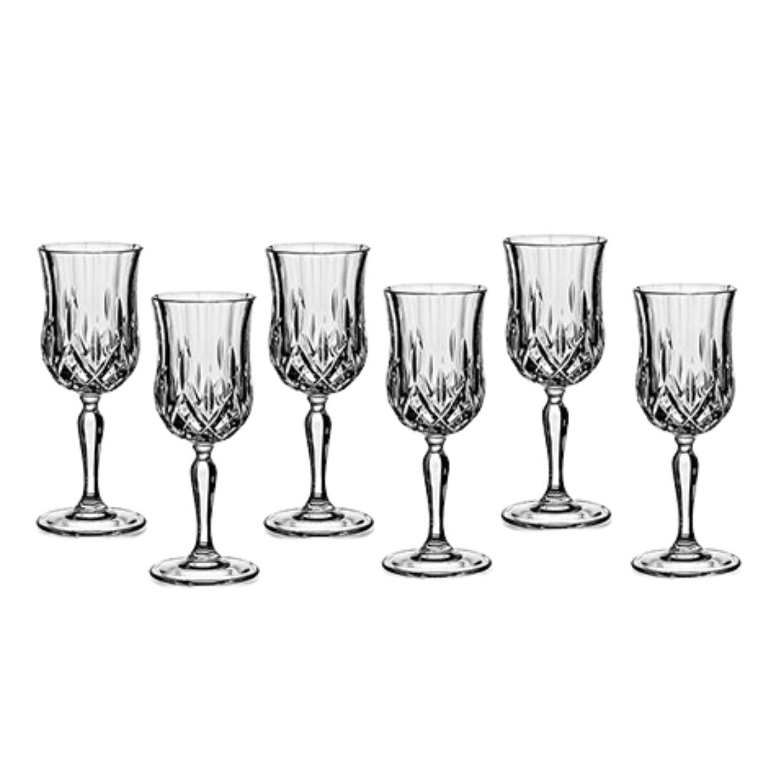 Set 6 pahare cristal de vin, RCR Crystal, 160 ml