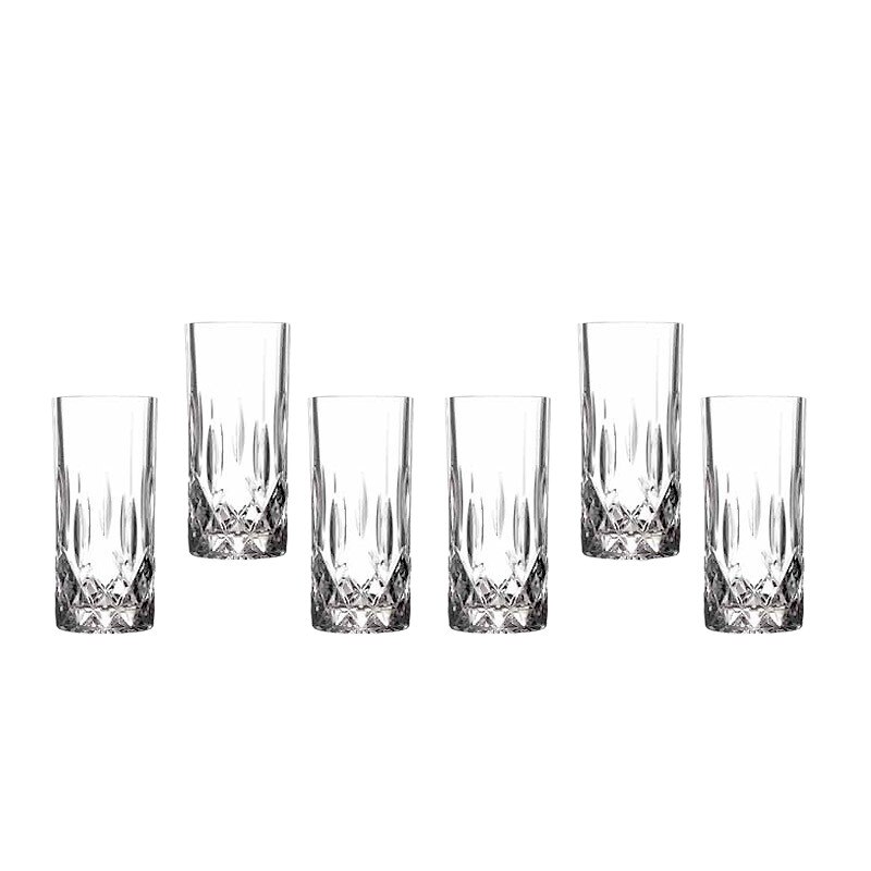 Set 6 pahare sticla de suc, RCR Crystal, 350 ml