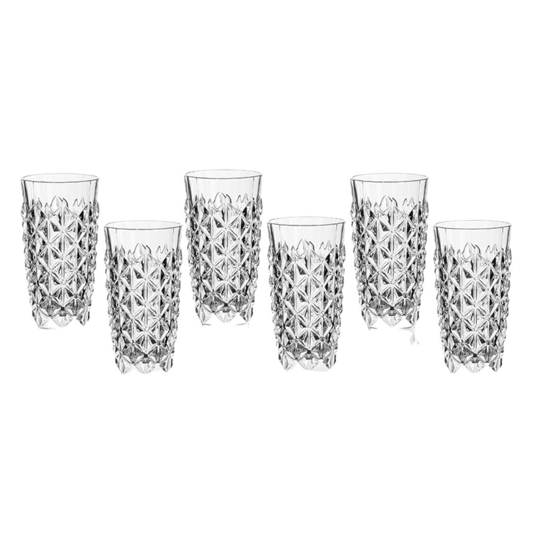 Set 6 pahare cristal de apa, 
