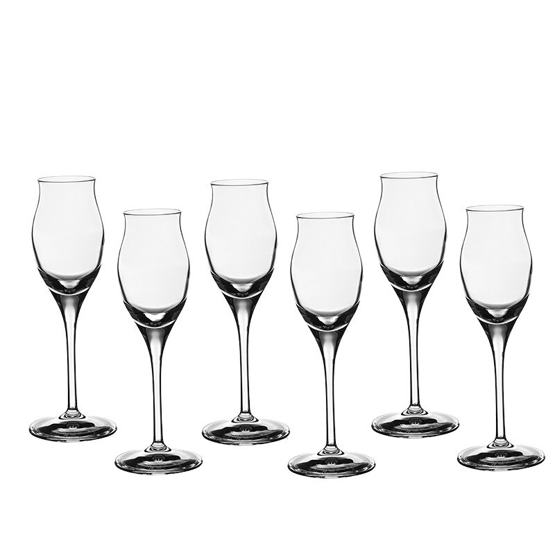 Set 6 pahare cristal de coniac, 