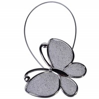 cordon de strangere pentru draperie sau perdea cu magnet model fluture argintiu pufo imagen 29_0_
0