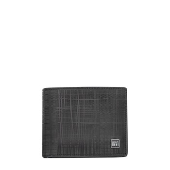 Portofel, Cerutti1881, piele naturala, 10.5x9 cm, negru Portofel, Cerutti1881, piele naturala, 10.5x9 cm, negru