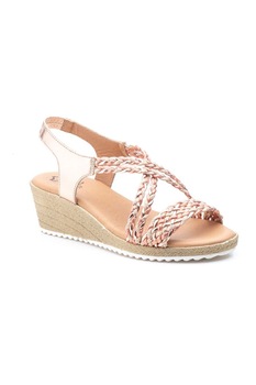 Sandale Dama curele impletite Jam, Roz Sandale Dama curele impletite Jam, Roz