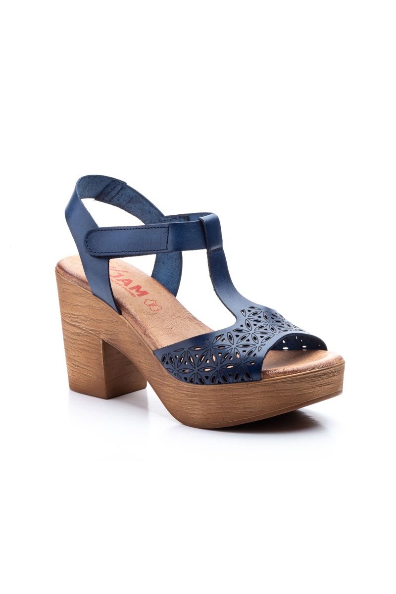 Sandale Dama Tore, din piele naturala Jam 171, Albastru, 40