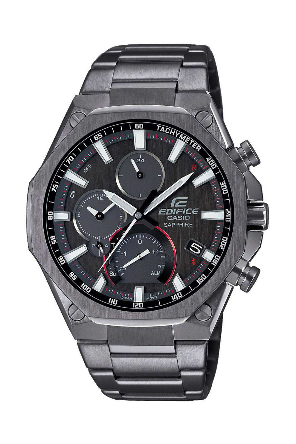 Casio, Ceas de otel inoxidabil cu functii multiple, Negru