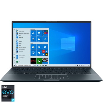 Laptop ultraportabil ASUS ZenBook 14 Ultralight UX435EAL cu procesor Intel® Core™ i7-1165G7 pana la 4.70 GHz, 14 Laptop ultraportabil ASUS ZenBook 14 Ultralight UX435EAL cu procesor Intel® Core™ i7-1165G7 pana la 4.70 GHz, 14