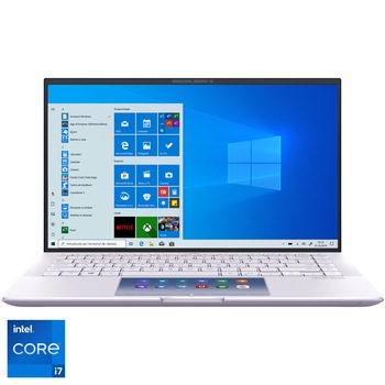 Laptop ultraportabil ASUS ZenBook 14 UX435EG cu procesor Intel® Core™ i7-1165G7 pana la 4.70GHz, 14 Laptop ultraportabil ASUS ZenBook 14 UX435EG cu procesor Intel® Core™ i7-1165G7 pana la 4.70GHz, 14