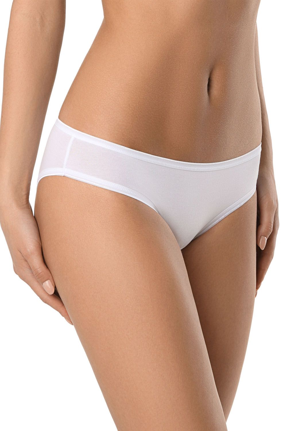 Chilot dama model bikini din bumbac, Conte Elegant BASIC LB 2001, Alb