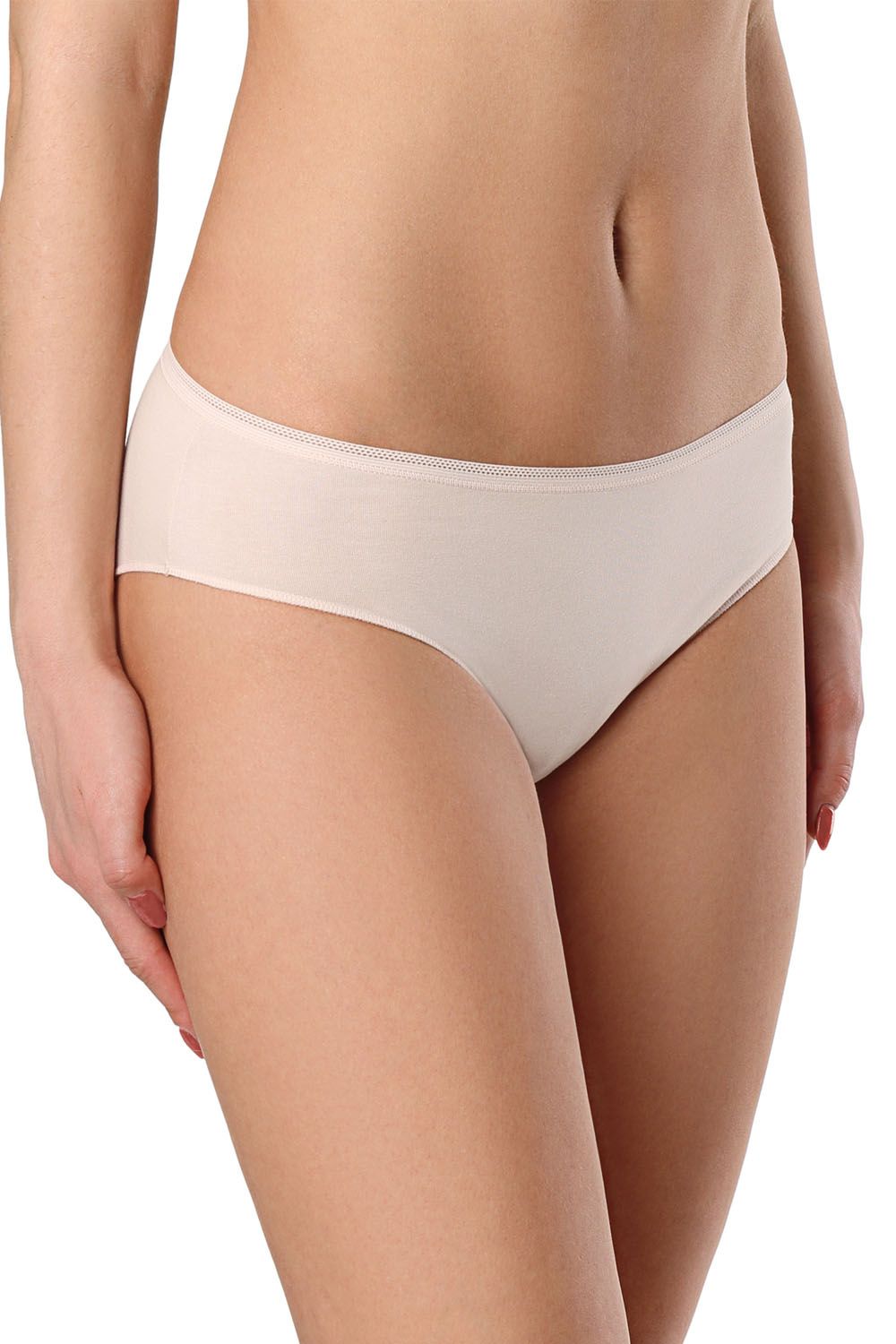 Chilot dama model slip din bumbac, Conte Elegant BASIC LB 2002, Nude