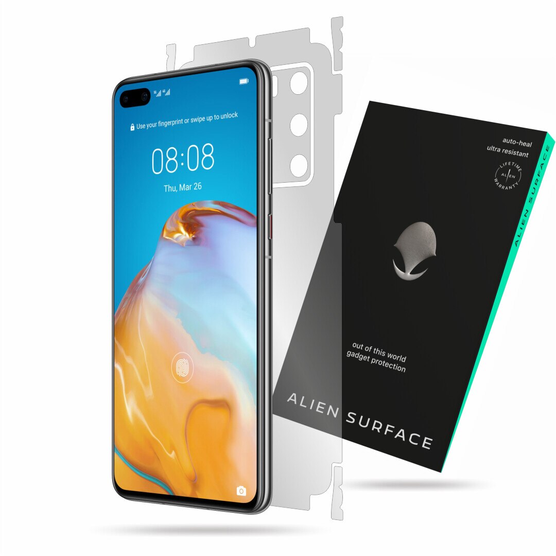 Folie Alien Surface, compatibila cu Huawei P40, protectie spate, laterale