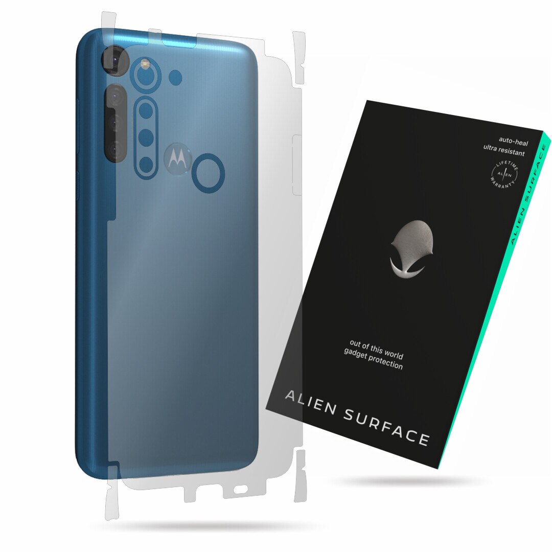 Folie Alien Surface, compatibila cu Motorola Moto G8 Power, protectie spate, laterale