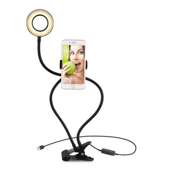 Lampa Selfie Light Ring si suport flexibil 2 in 1 pentru telefon iPhone/Android, pentru streaming, selfie, YouTube, telecomanda de modificare nuanta lumina, LED, Negru, BBL2136 Lampa Selfie Light Ring si suport flexibil 2 in 1 pentru telefon iPhone/Android, pentru streaming, selfie, YouTube, telecomanda de modificare nuanta lumina, LED, Negru, BBL2136