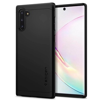 Husa Pentru Samsung Note 10, Premium, Spigen Thin Fit Classic, Negru Husa Pentru Samsung Note 10, Premium, Spigen Thin Fit Classic, Negru