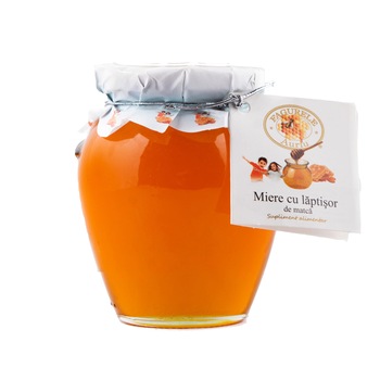 Miere cu laptisor de matca 400g FAGURELE AURIU Miere cu laptisor de matca 400g FAGURELE AURIU