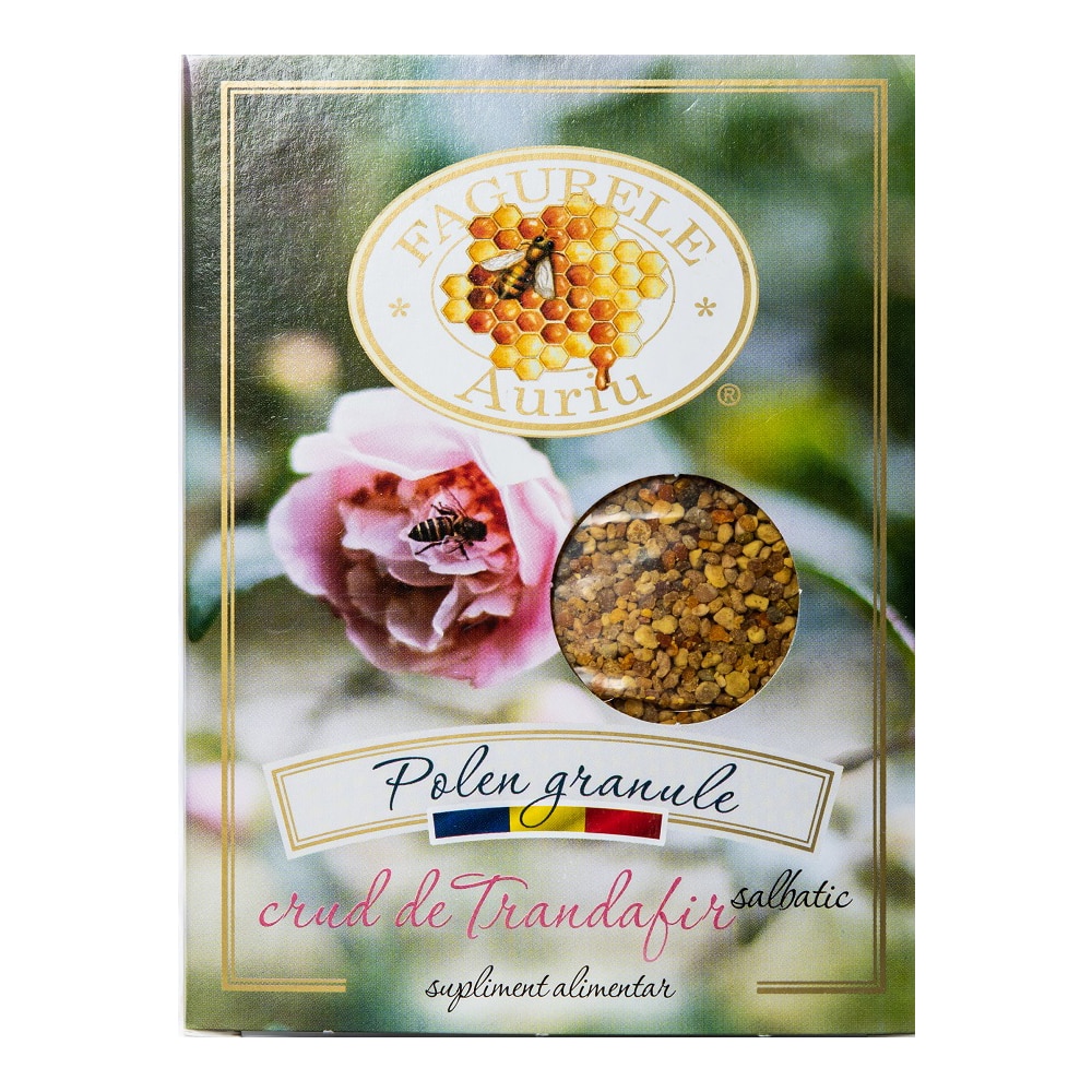 Polen crud de trandafir salbatic, Fagurele Auriu, 200 g