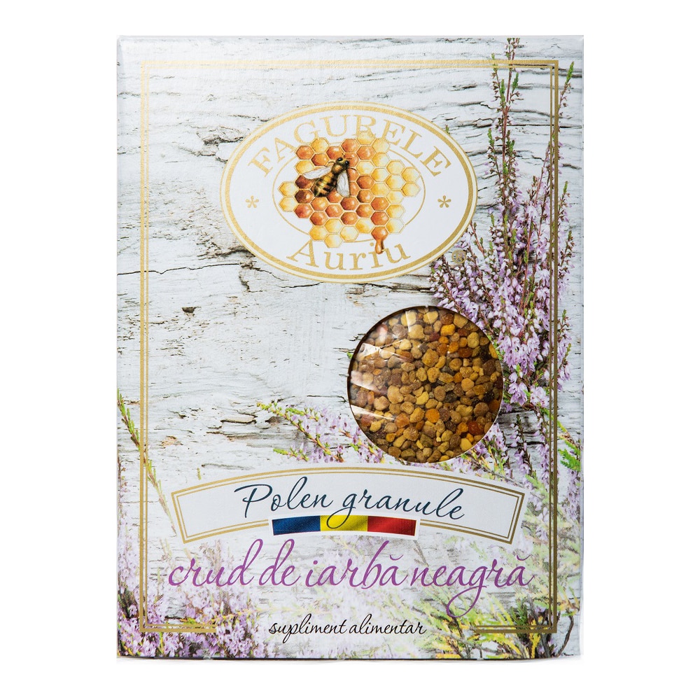 Polen crud de iarba neagra, Fagurele Auriu, 200 g