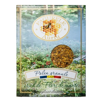 Polen crud de flori de munte, Fagurele Auriu, 200 g Polen crud de flori de munte, Fagurele Auriu, 200 g