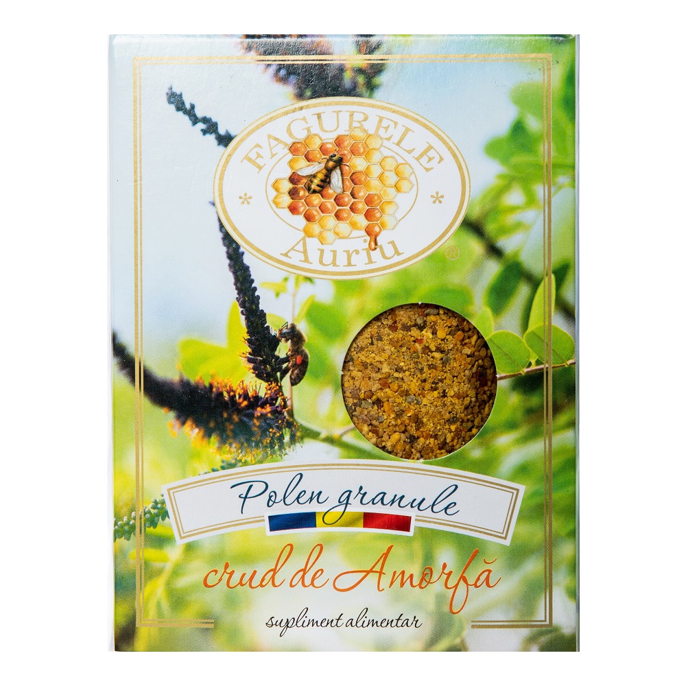 Polen crud de amorfa, Fagurele Auriu, 200 g