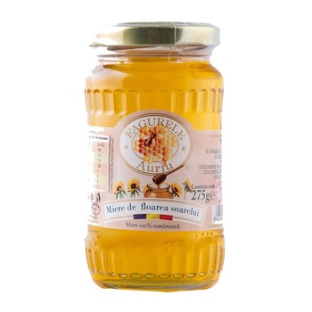 Miere Floarea Soarelui Fagurele Auriu 275 g Miere Floarea Soarelui Fagurele Auriu 275 g