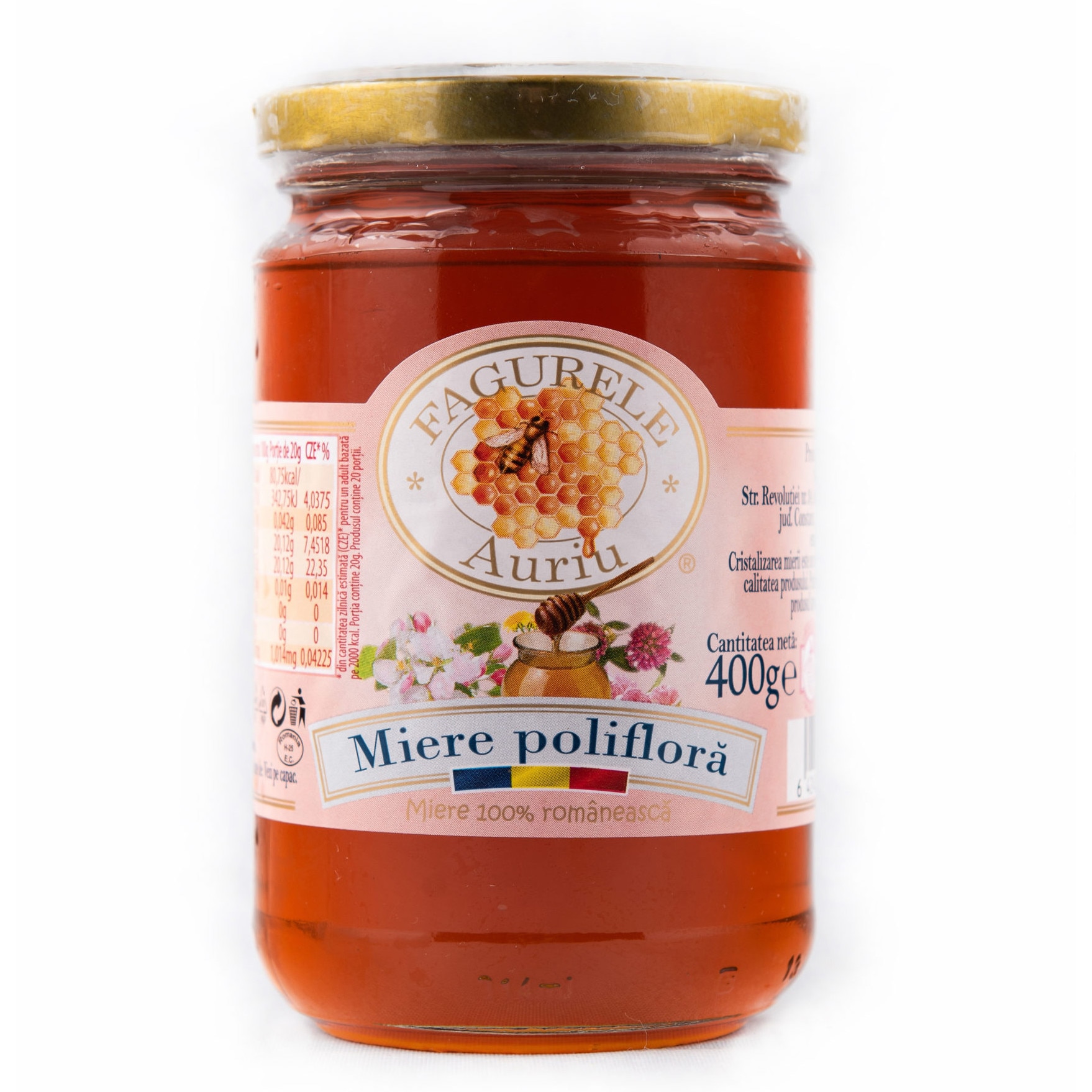 Miere poliflora Fagurele Auriu 400g