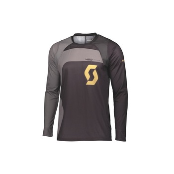 Tricou Scott 450 Podium, Negru/auriu, Barbati, Marime XL Tricou Scott 450 Podium, Negru/auriu, Barbati, Marime XL