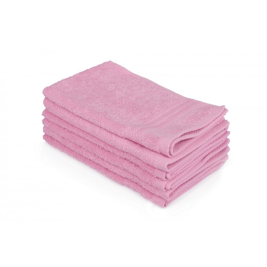 Set 6 prosoape bumbac 100%, Hobby Home 30x50cm, Roz