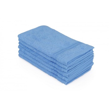 Set 6 prosoape bumbac 100%, Hobby Home 30x50cm, Bleu Set 6 prosoape bumbac 100%, Hobby Home 30x50cm, Bleu
