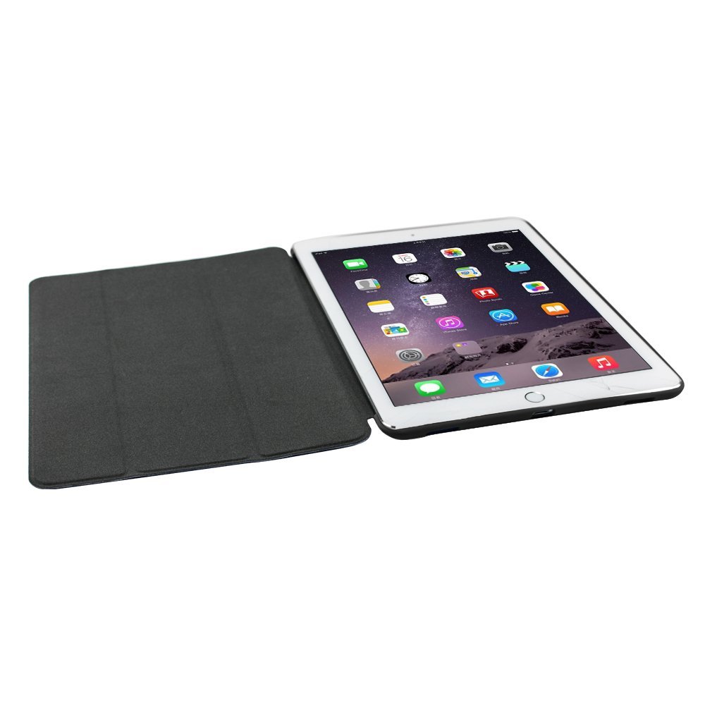 Husa de protectie Khomo, Pentru iPad Pro 9.7, Piele, Negru
