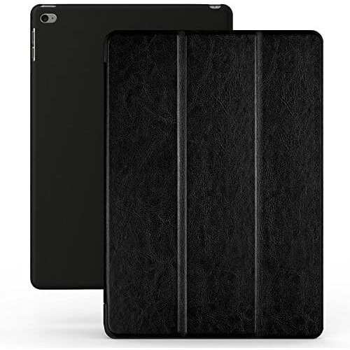 Husa de protectie Khomo, Pentru iPad Pro 9.7, Piele, Negru