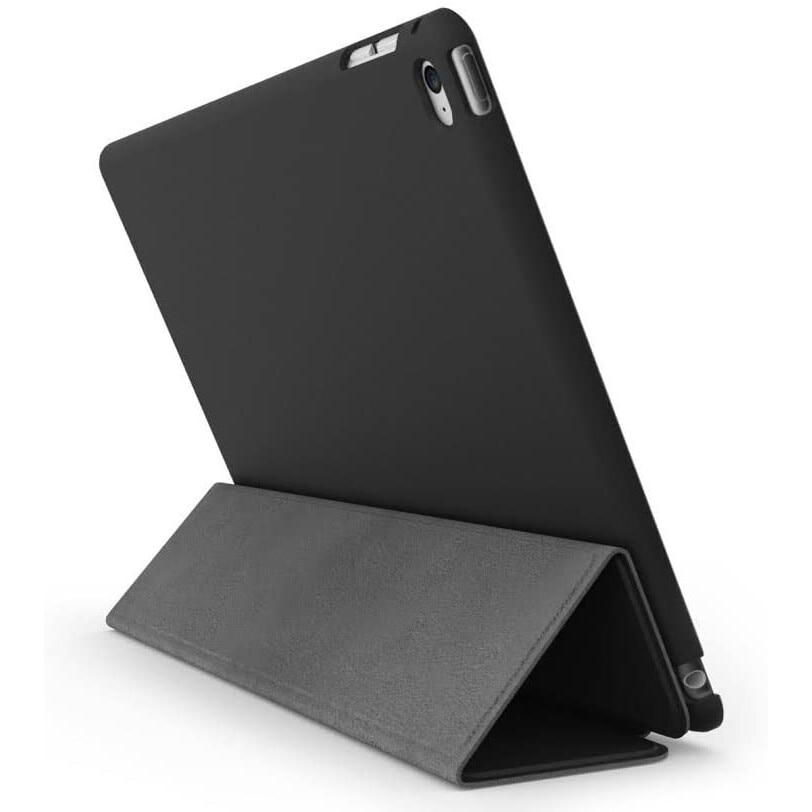 Husa de protectie Khomo, Pentru iPad Pro 9.7, Piele, Negru