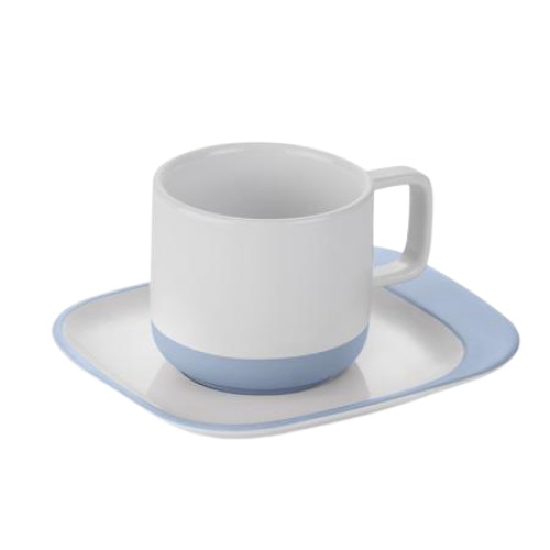 Set de ceramica ceasca cu farfurie Lancaster, 220ml