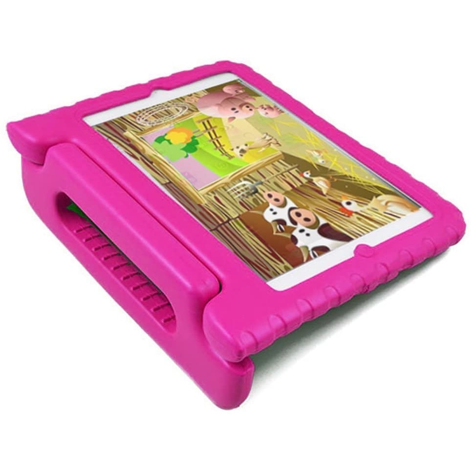 Husa de protectie Khomo, Pentru Apple iPad 2/3/4, Spuma, Roz