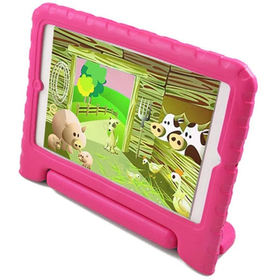 Husa de protectie Khomo, Pentru Apple iPad 2/3/4, Spuma, Roz