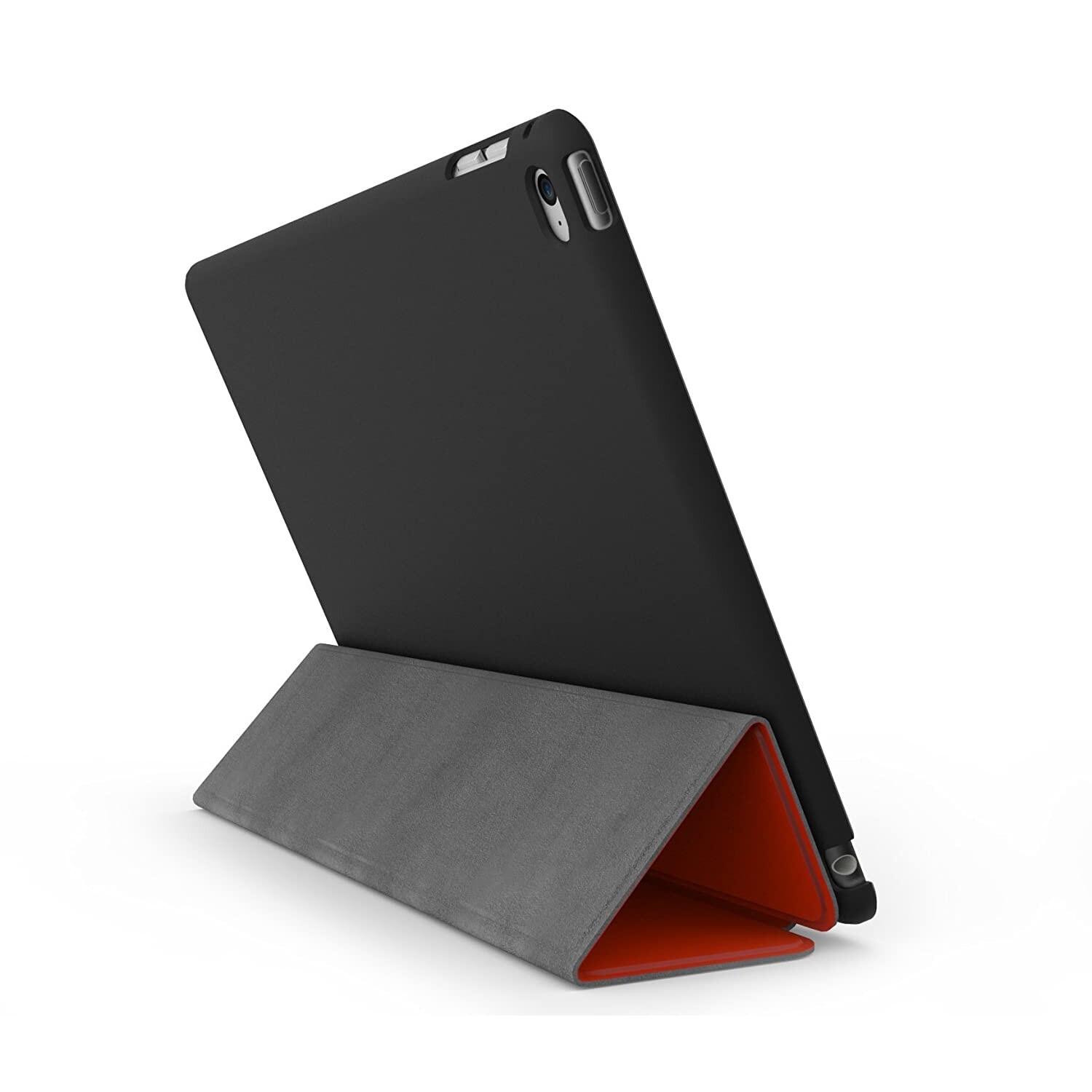 Husa protectie tableta, Khomo, Compatibila cu iPad Air 2, Rosu/Negru
