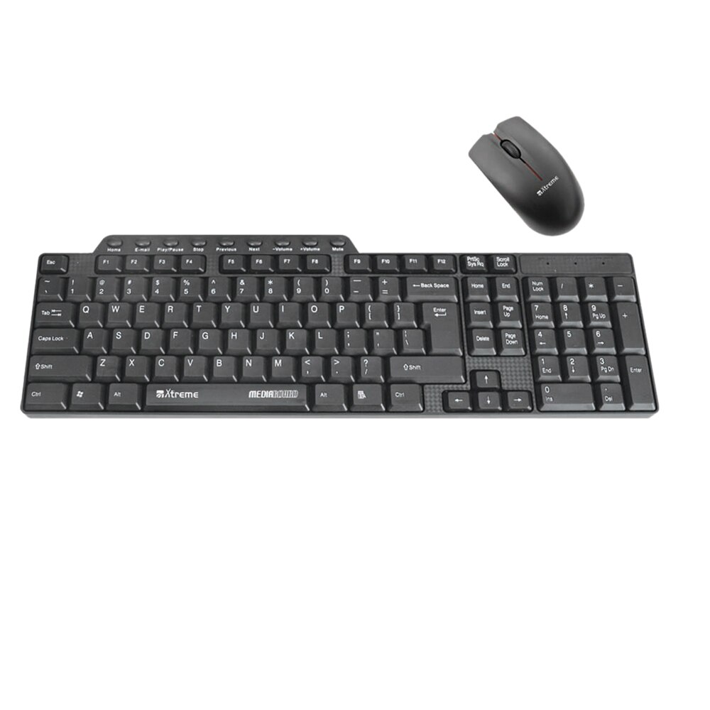Set tastatura si mouse optic Xtreme, USB, Wireless, Negru