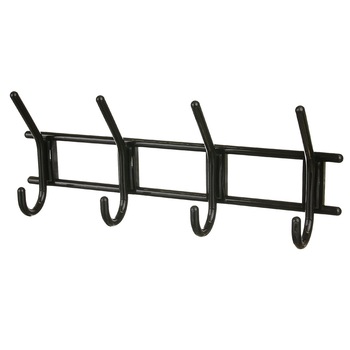 Cuier negru cu 4 agatatori 37x7x15 cm Arly Plastic Cuier negru cu 4 agatatori 37x7x15 cm Arly Plastic