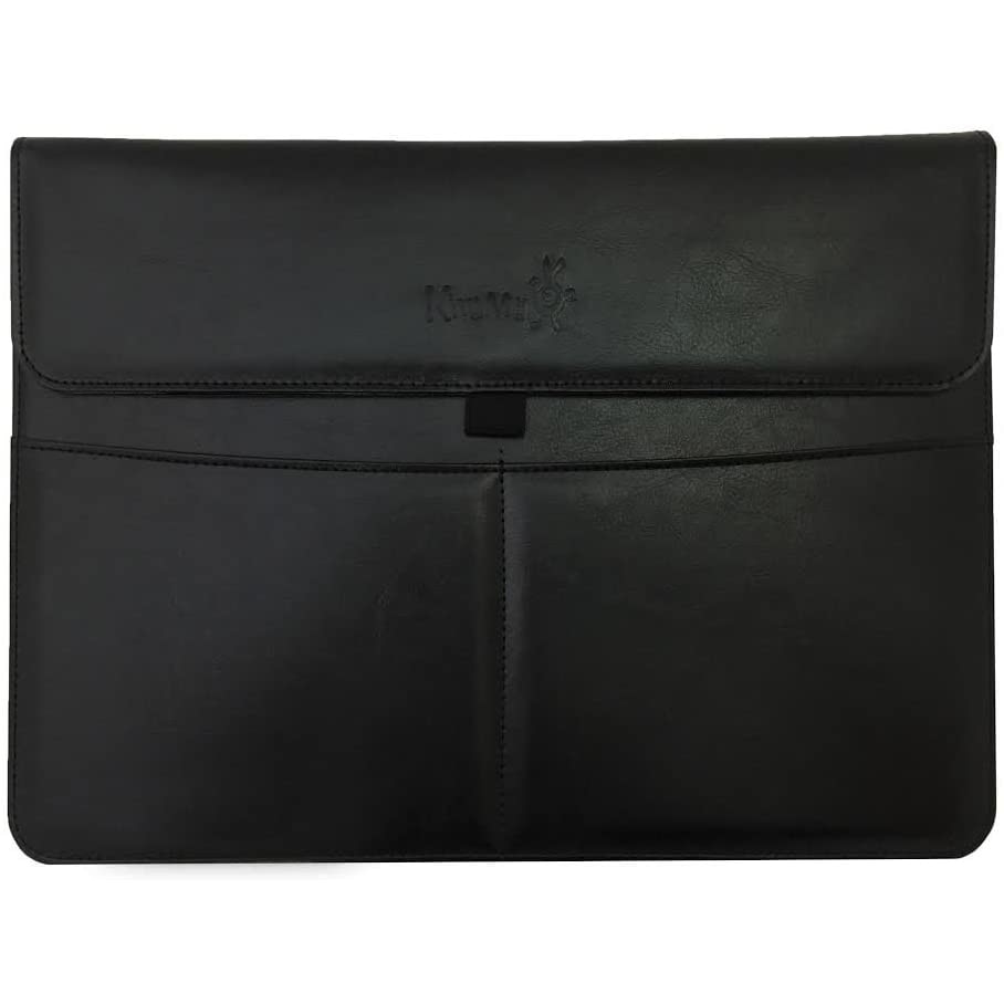 Husa de protectie, Compatibila Notebook / iPad Pro 12.9 2021, 2020, 2019, 2018, 2017, Piele, Negru