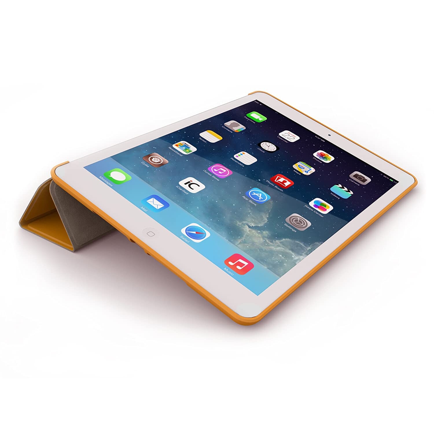 Husa protectie tableta, Khomo, Compatibila cu iPad Mini 123, Portocaliu