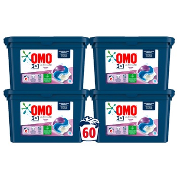 Detergent capsule Omo Ultimate Trio Caps Color, 4x15 buc, 60 Spalari