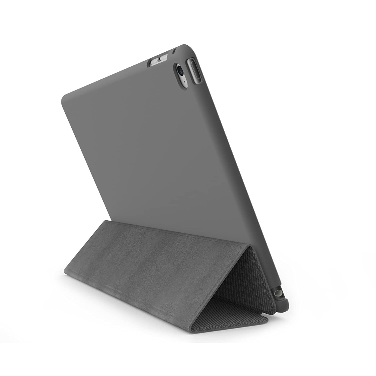 Husa protectie tableta, Khomo, Compatibila cu iPad Air 2, Gri