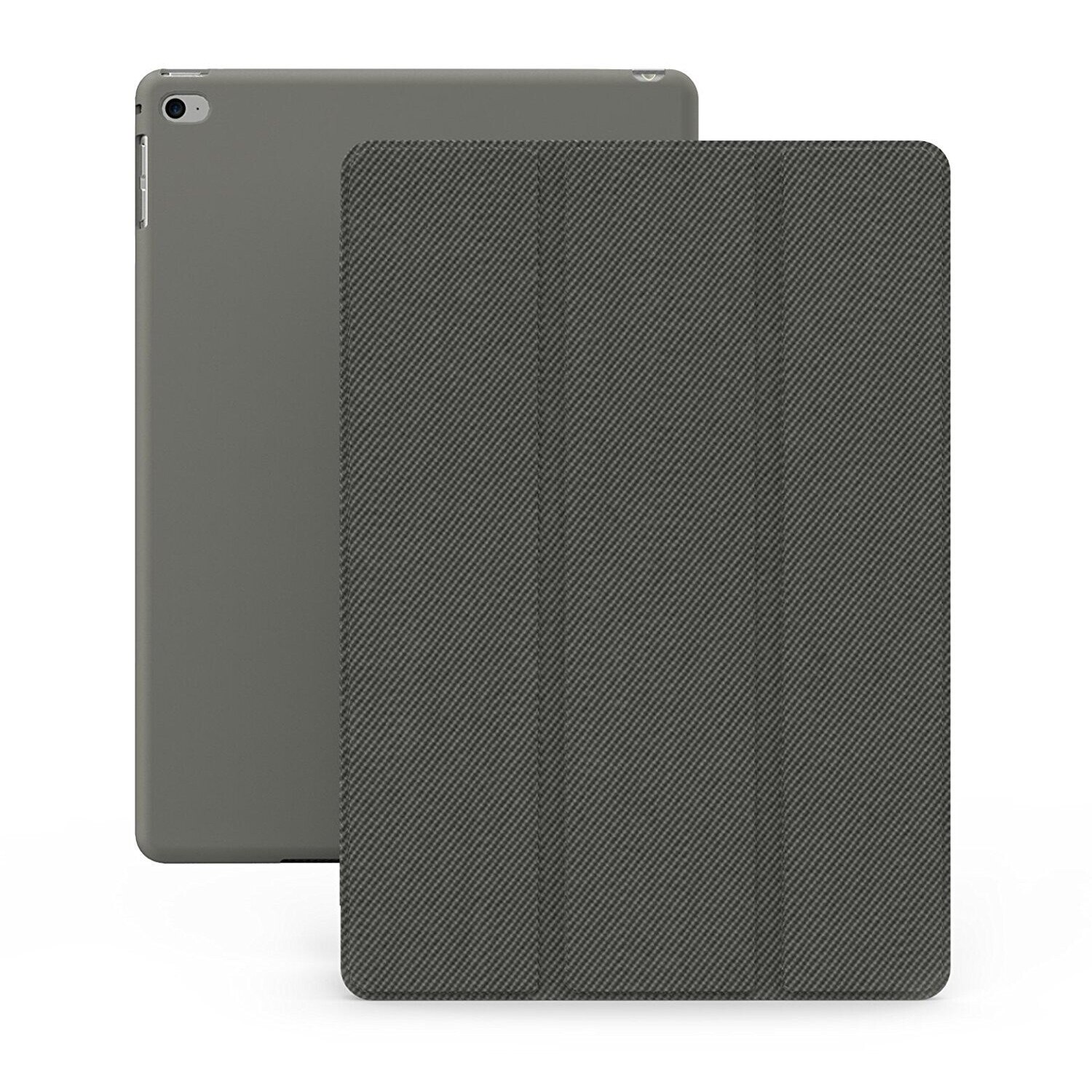 Husa protectie tableta, Khomo, Compatibila cu iPad Air 2, Gri