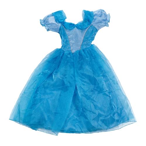 Rochie de printesa Imaginarium Party Blue-princess 128-134 cm, 8-9 ani, bufanta cu 2 fuste suprapuse