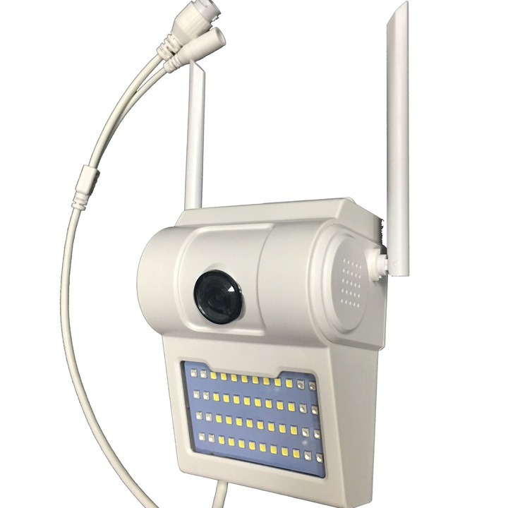 Optimus AT D2-R fullHD Fali lámpa IP WIFI megfigyelő kamerával, 1920 * 1080P 2 nm, éjjellátó, telefonos alkalmazás, fehér